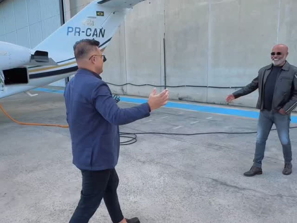 Rick Sollo em imagem divulgada antes do desaparecimento de helicóptero em Santa Catarina