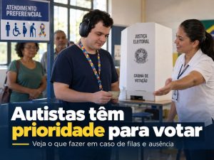 Autistas têm prioridade para votar: veja o que fazer em caso de filas e ausência