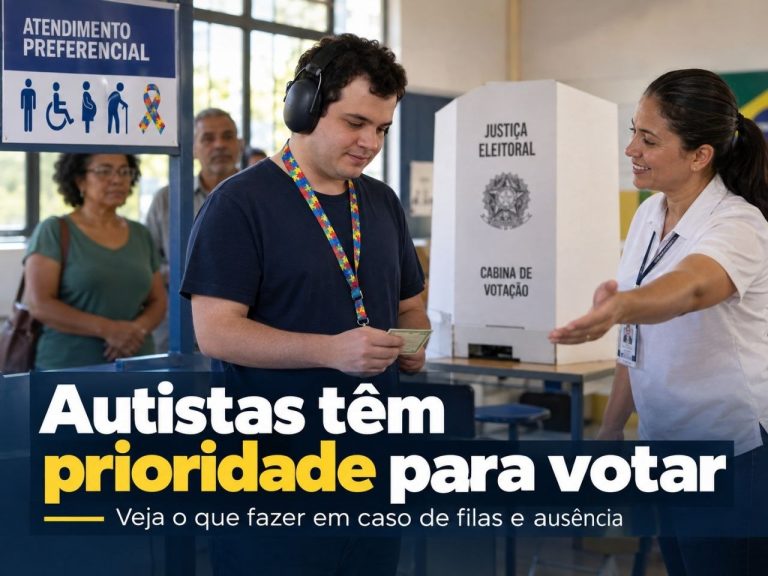 Autistas têm prioridade para votar: veja o que fazer em caso de filas e ausência
