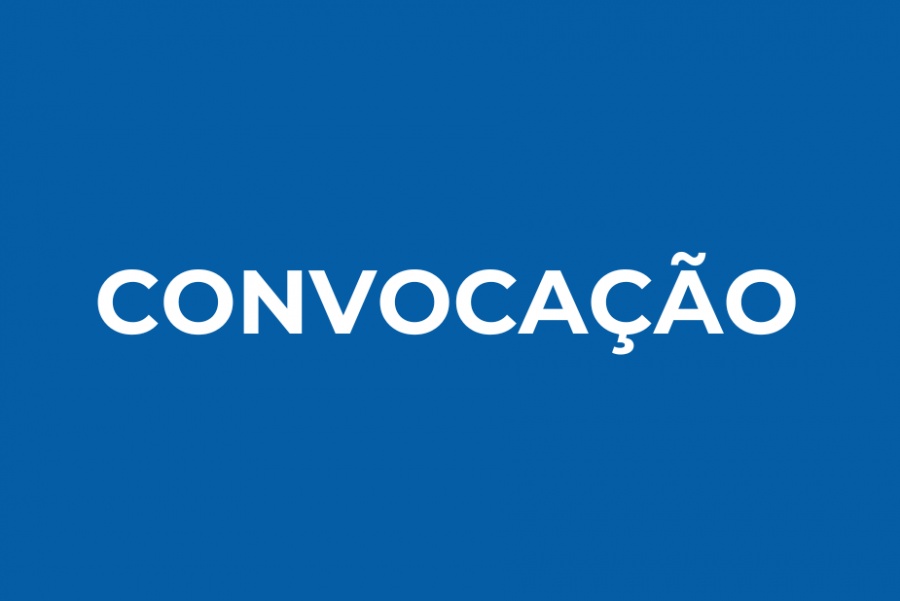 Arte da Prefeitura de Vitória da Conquista com a palavra Convocação
