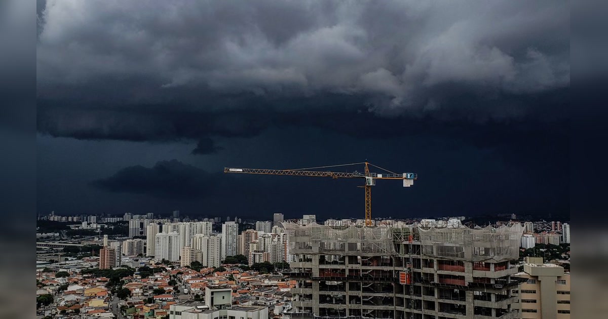 Chuva na cidade de São Paulo, em imagem de arquivo usada para ilustrar a previsão nacional