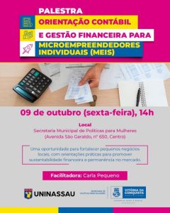 Palestra orienta mulheres sobre finanças e gestão financeira em Conquista
