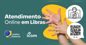 Eleitores surdos têm atendimento gratuito em Libras por videochamada no TRE-BA