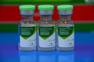 Frascos de vacina quadrivalente contra o HPV, em imagem ilustrativa.