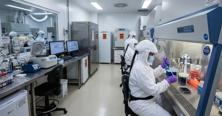 Uma pesquisadora de 28 anos morreu após desenvolver uma pneumonia de causa desconhecida em um laboratório na Sibéria, enquanto cerca de 200 pessoas teriam sido colocadas sob observação. | Reprodução/Imagem gerada por Gemini IA
